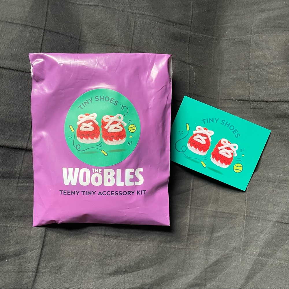 The Woobles Crochet Tiny Shoes Teeny Tiny Accessory Kit